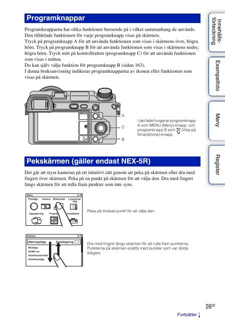 Sony NEX-6Y - NEX-6Y Istruzioni per l'uso Svedese