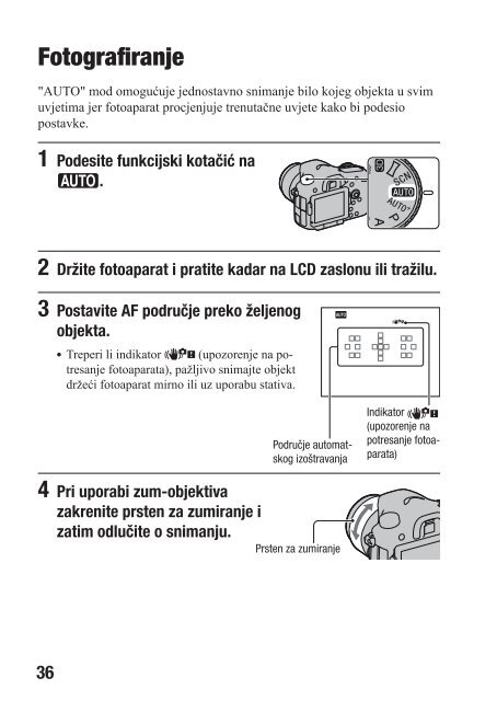 Sony SLT-A77L - SLT-A77L Istruzioni per l'uso Croato