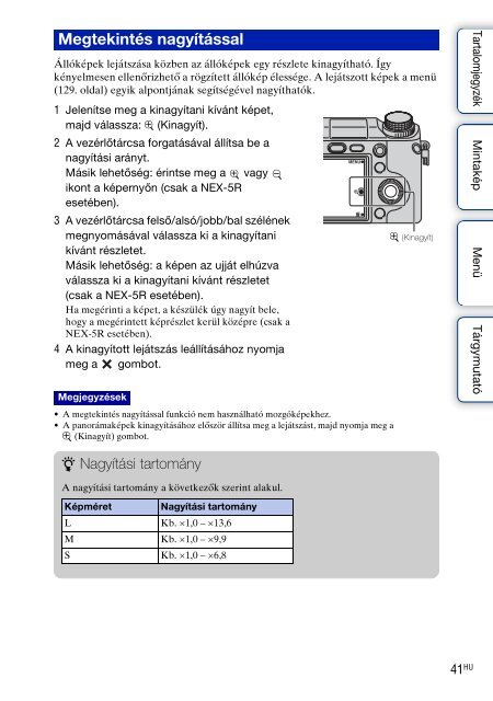 Sony NEX-6Y - NEX-6Y Istruzioni per l'uso Ungherese