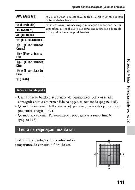 Sony SLT-A65VY - SLT-A65VY Istruzioni per l'uso Portoghese