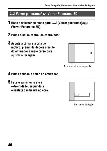 Sony SLT-A65VY - SLT-A65VY Istruzioni per l'uso Portoghese