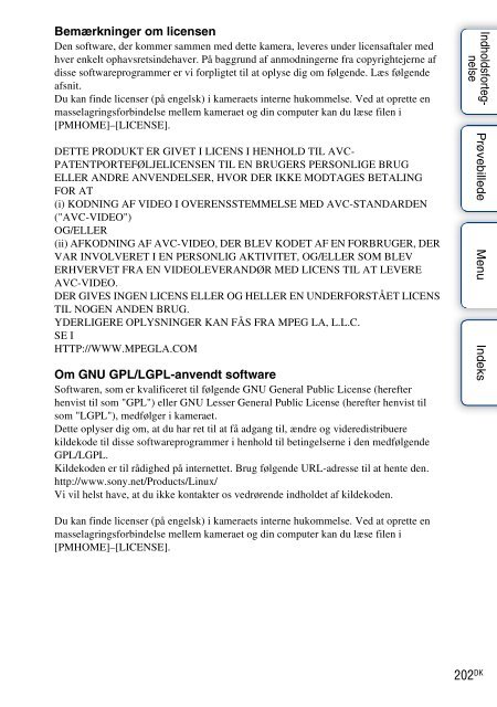Sony ILCE-3000 - ILCE-3000 Guida all&rsquo;uso Danese