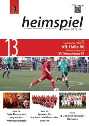 heimspiel 2015/16 - 13. Spieltag