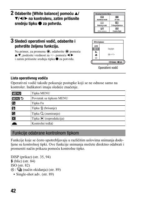 Sony DSLR-A230H - DSLR-A230H Istruzioni per l'uso Serbo