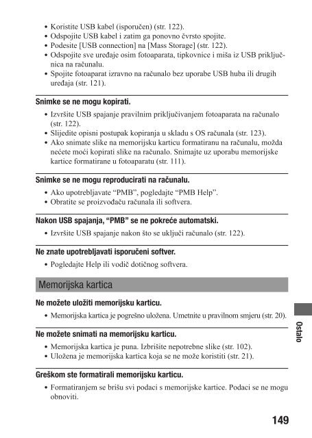 Sony DSLR-A290L - DSLR-A290L Istruzioni per l'uso Croato