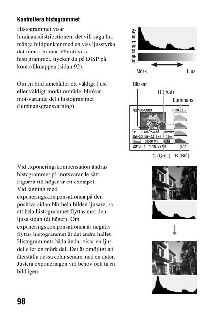 Sony DSLR-A290L - DSLR-A290L Istruzioni per l'uso Svedese