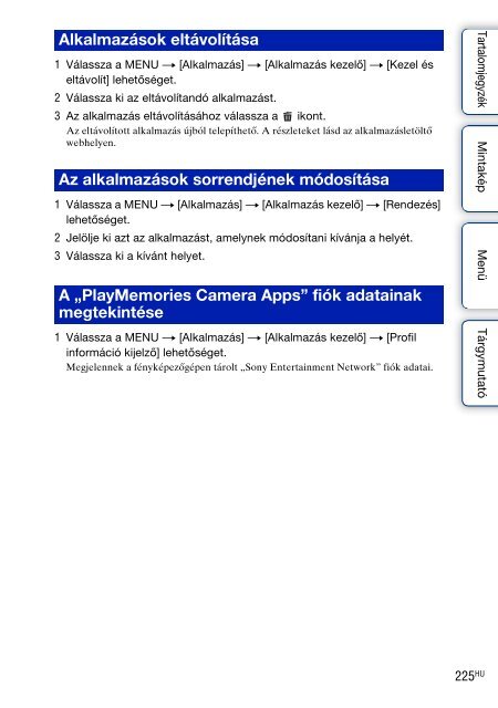 Sony NEX-6 - NEX-6 Istruzioni per l'uso Ungherese