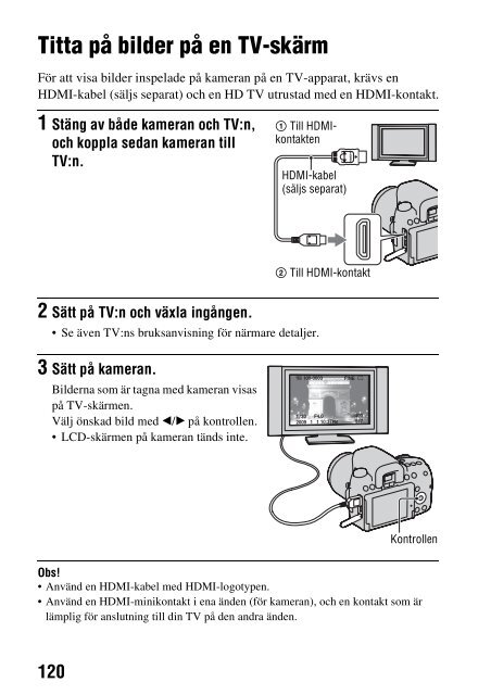 Sony DSLR-A500L - DSLR-A500L Istruzioni per l'uso Svedese