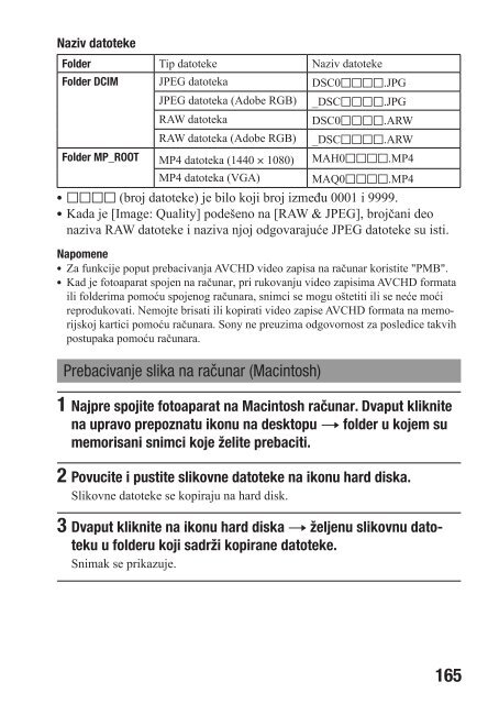 Sony DSLR-A580L - DSLR-A580L Istruzioni per l'uso Serbo