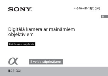 Sony ILCE-QX1 - ILCE-QX1 Istruzioni per l'uso Lettone
