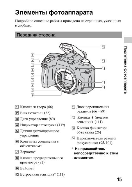 Инструкция фотоаппарата сони альфа фото с пульта