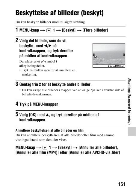 Sony SLT-A37M - SLT-A37M Istruzioni per l'uso Danese