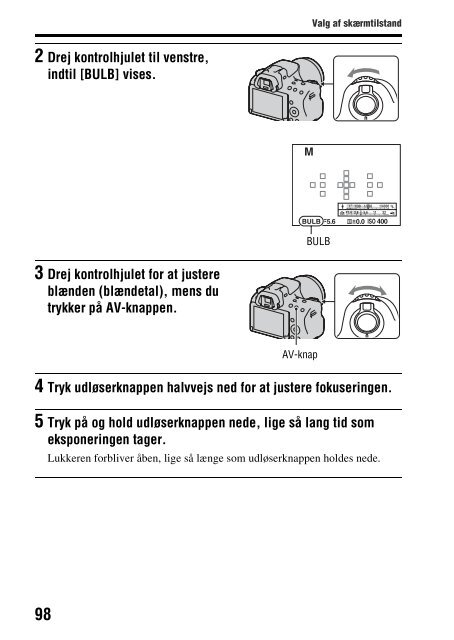 Sony SLT-A37M - SLT-A37M Istruzioni per l'uso Danese