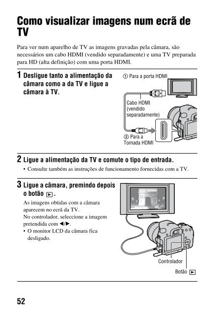 Sony SLT-A65VM - SLT-A65VM Istruzioni per l'uso Portoghese