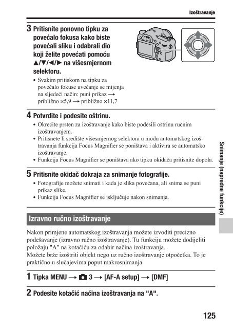 Sony SLT-A77VK - SLT-A77VK Istruzioni per l'uso Croato