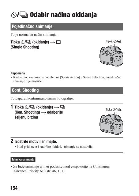 Sony SLT-A77VK - SLT-A77VK Istruzioni per l'uso Croato