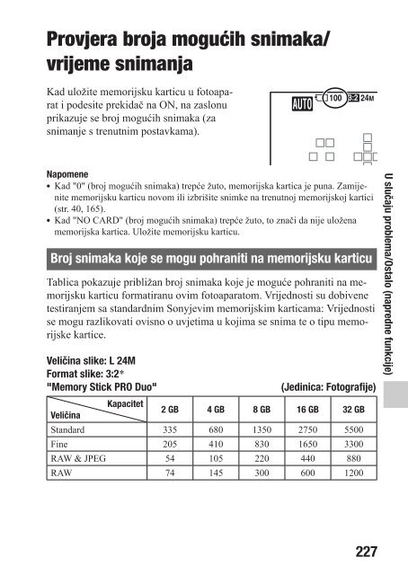 Sony SLT-A77VK - SLT-A77VK Istruzioni per l'uso Croato