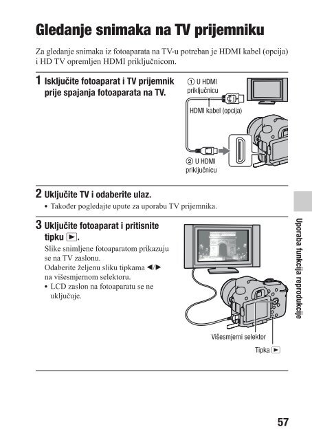 Sony SLT-A77VK - SLT-A77VK Istruzioni per l'uso Croato