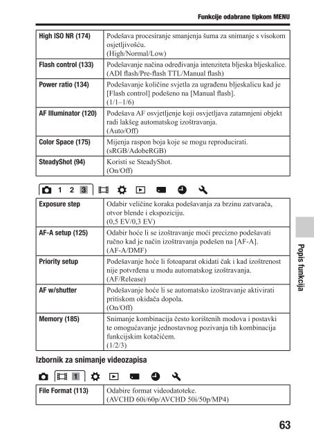 Sony SLT-A77VK - SLT-A77VK Istruzioni per l'uso Croato