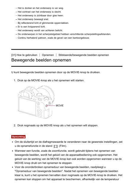 Sony ILCE-7M2 - ILCE-7M2 Guida Olandese