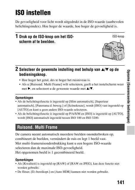 Sony SLT-A58 - SLT-A58 Istruzioni per l'uso Olandese