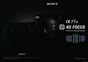 Sony ILCA-77M2M - ILCA-77M2M User's Guide Inglese