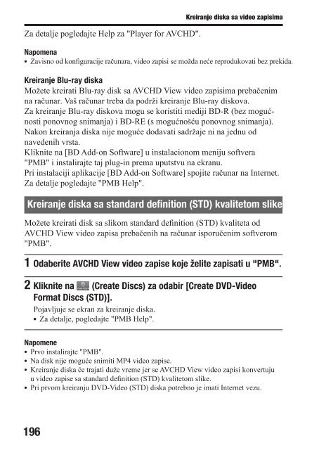 Sony SLT-A77V - SLT-A77V Istruzioni per l'uso Serbo