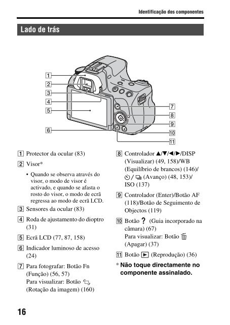 Sony SLT-A37 - SLT-A37 Istruzioni per l'uso Portoghese