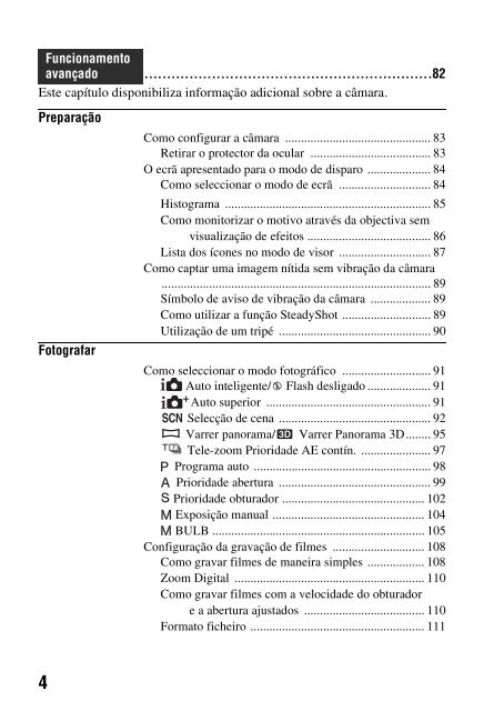 Sony SLT-A37 - SLT-A37 Istruzioni per l'uso Portoghese