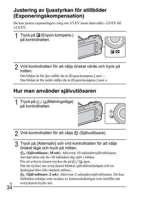 Sony NEX-3K - NEX-3K Istruzioni per l'uso Svedese