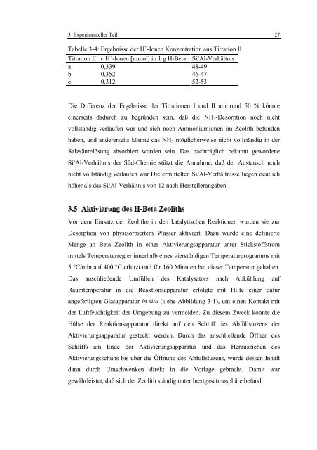 diplomarbeit - Technische Chemie 2 Rößner - Carl von Ossietzky ...