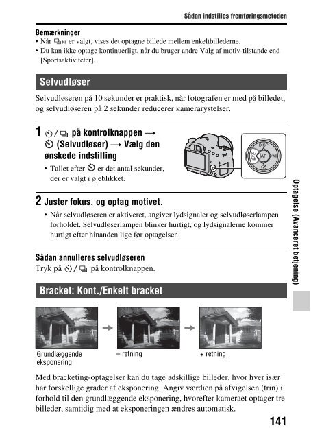 Sony SLT-A65K - SLT-A65K Istruzioni per l'uso Danese