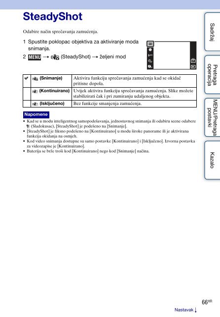 Sony DSC-TX1 - DSC-TX1 Istruzioni per l'uso Croato