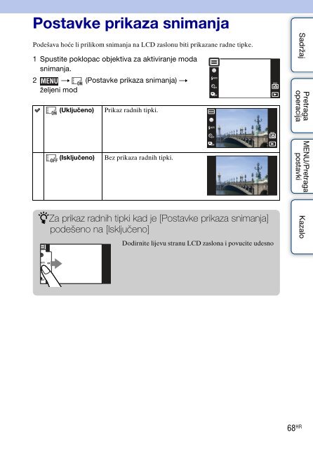 Sony DSC-TX1 - DSC-TX1 Istruzioni per l'uso Croato