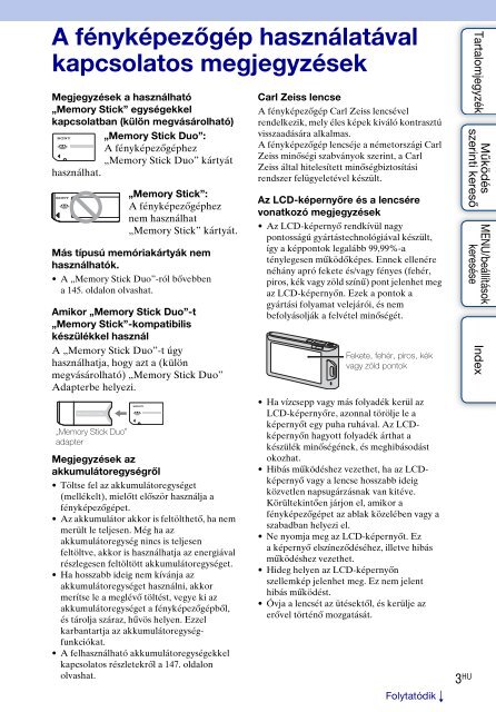 Sony DSC-TX1 - DSC-TX1 Istruzioni per l'uso Ungherese