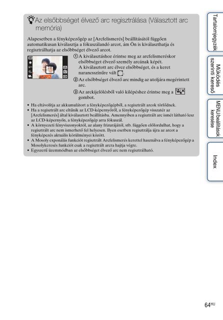 Sony DSC-TX1 - DSC-TX1 Istruzioni per l'uso Ungherese