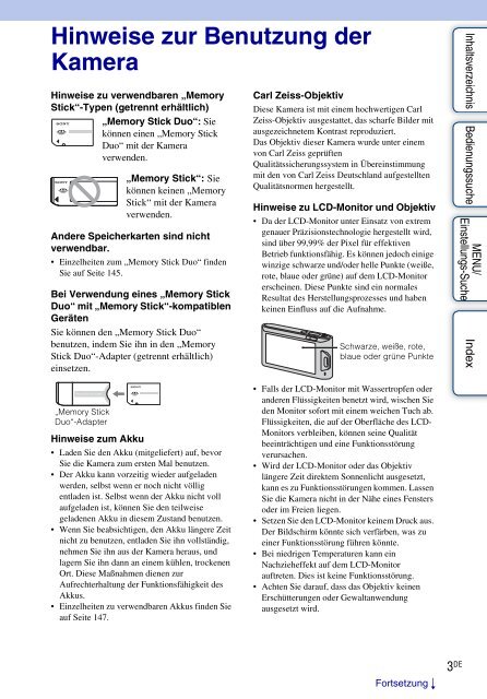 Sony DSC-TX1 - DSC-TX1 Istruzioni per l'uso Tedesco