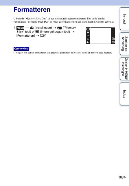 Sony DSC-TX1 - DSC-TX1 Istruzioni per l'uso Olandese