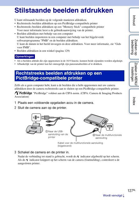 Sony DSC-TX1 - DSC-TX1 Istruzioni per l'uso Olandese