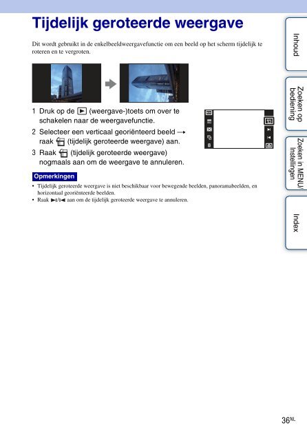 Sony DSC-TX1 - DSC-TX1 Istruzioni per l'uso Olandese