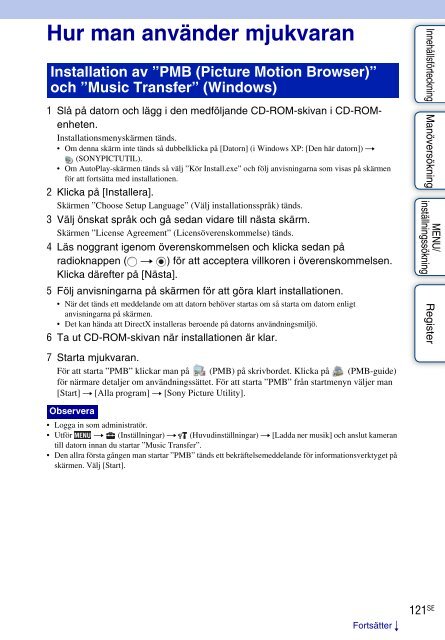 Sony DSC-TX1 - DSC-TX1 Istruzioni per l'uso Svedese