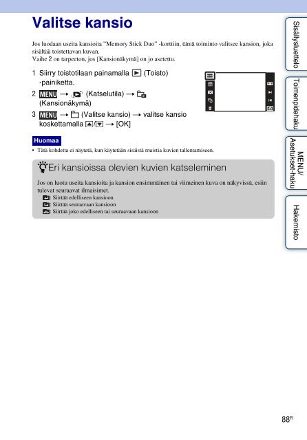 Sony DSC-TX1 - DSC-TX1 Istruzioni per l'uso Finlandese