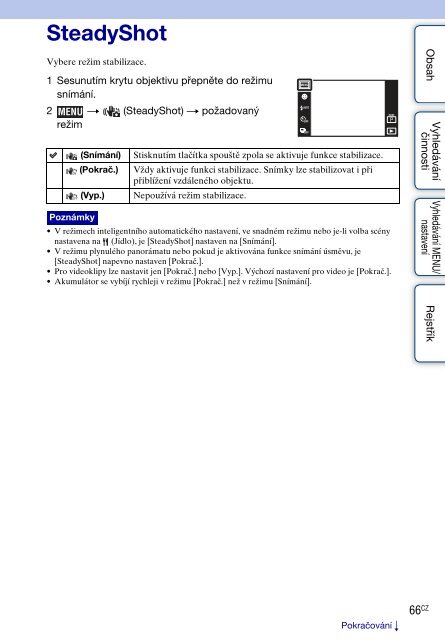 Sony DSC-TX1 - DSC-TX1 Istruzioni per l'uso Ceco