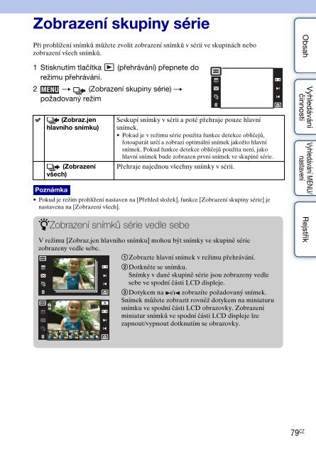 Sony DSC-TX1 - DSC-TX1 Istruzioni per l'uso Ceco