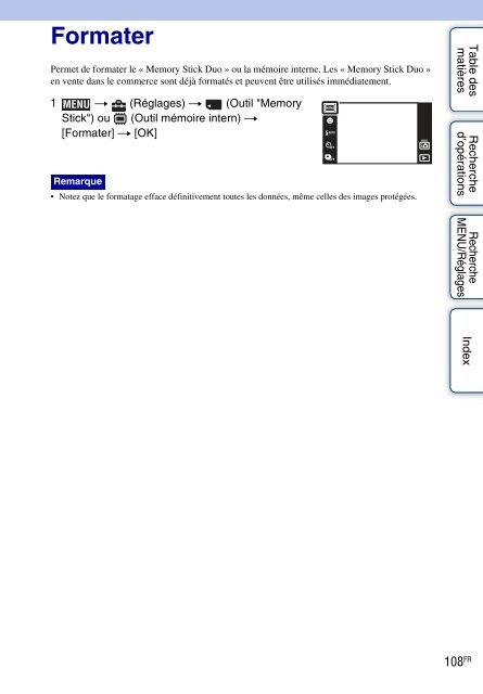 Sony DSC-TX1 - DSC-TX1 Istruzioni per l'uso Francese