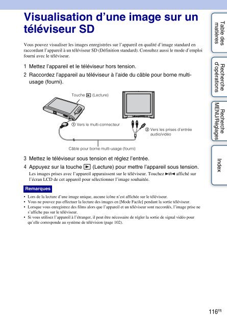 Sony DSC-TX1 - DSC-TX1 Istruzioni per l'uso Francese