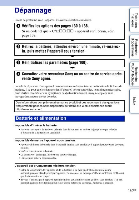 Sony DSC-TX1 - DSC-TX1 Istruzioni per l'uso Francese