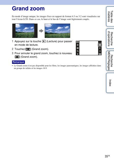 Sony DSC-TX1 - DSC-TX1 Istruzioni per l'uso Francese