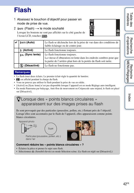 Sony DSC-TX1 - DSC-TX1 Istruzioni per l'uso Francese