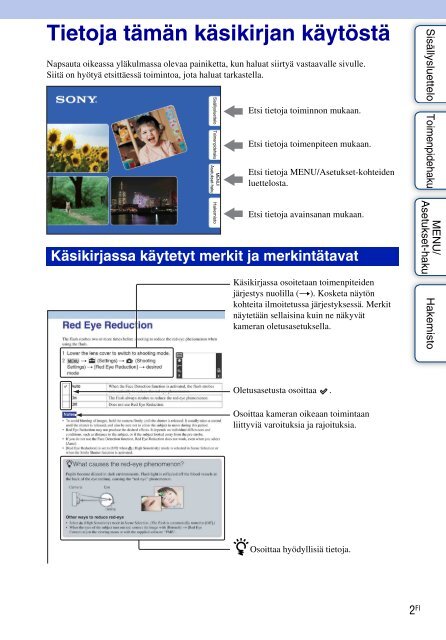 Sony DSC-T110 - DSC-T110 Istruzioni per l'uso Finlandese